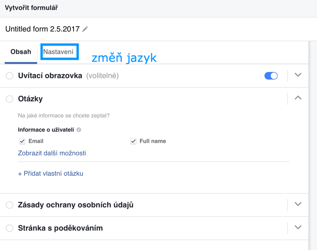 Sbírání email kontaktů na&nbsp;Facebooku