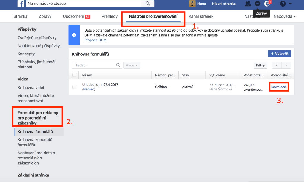 Sbírání email kontaktů na&nbsp;Facebooku