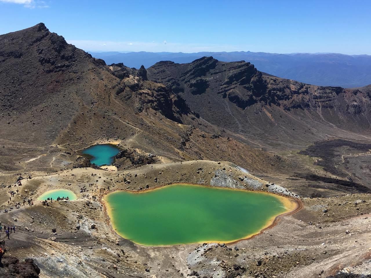 Smaragdová jezírka na&nbsp;Tongariro Alpine Crossing