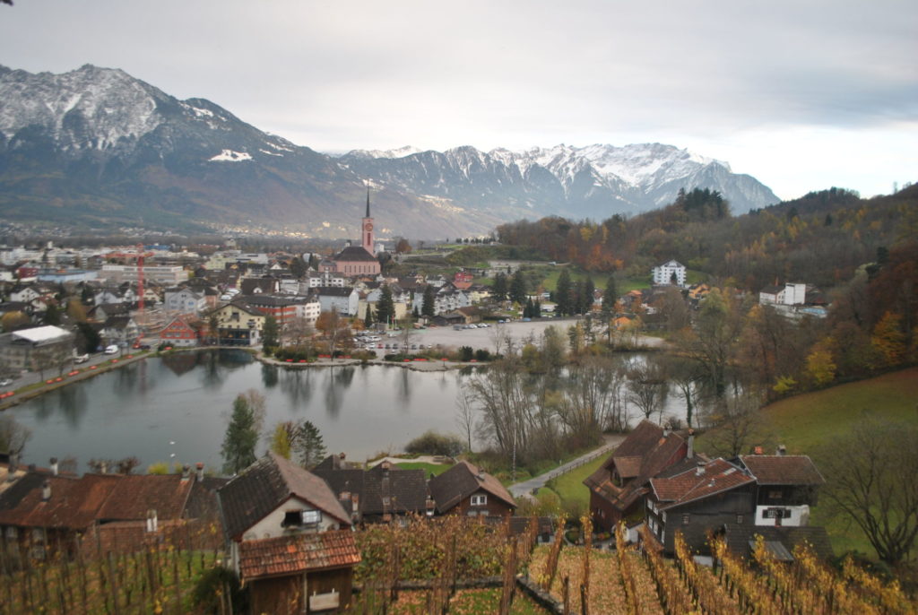 Průvodce Lichtenštejnskem - švýcarské město Buchs